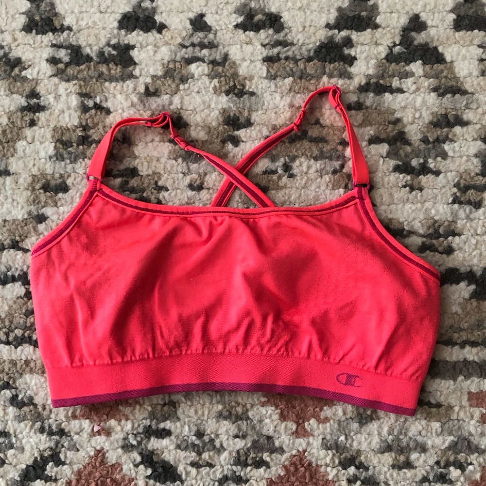Champion Bright Orange Cami Sports Bra XS